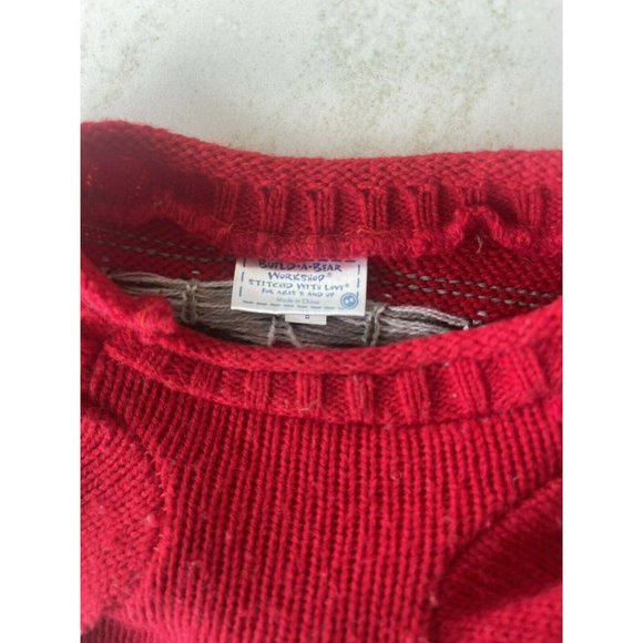 BUILD A BEAR Peppermint Paws Candy Cane Bear Full Size Plush With Sweater - Picture 10 of 10